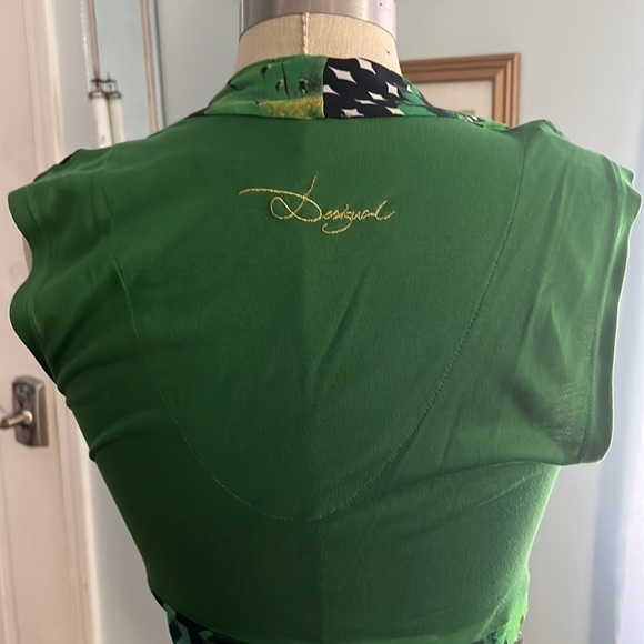 Desigual Funky Sleeveless Green Dress - Picture 3 of 12
